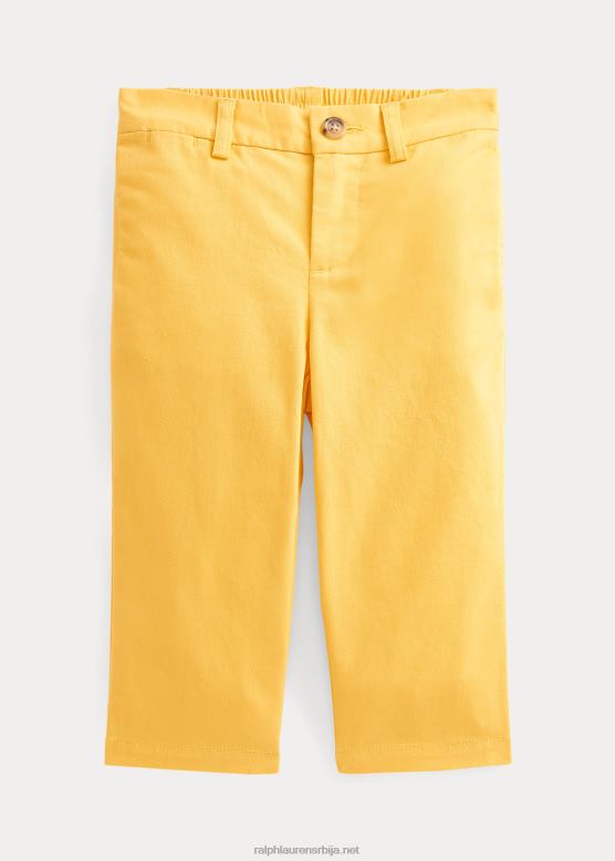 беба Ralph Lauren растезљиве памучне цхино панталоне V2V447969 плажа жута