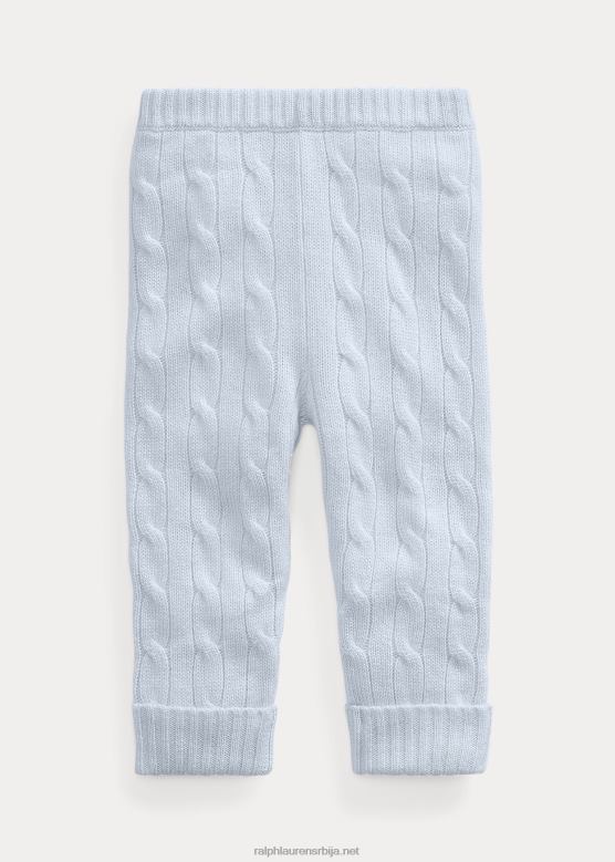 беба Ralph Lauren плетене кашмир панталоне V2V448297 бисерно плава