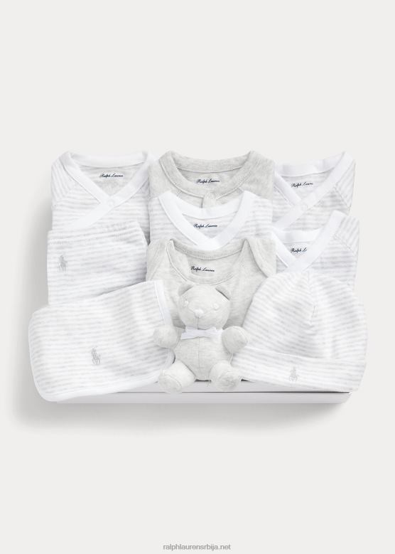 беба Ralph Lauren Поклон сет од 11 комада V2V447812 кварцни хеатхер мулти