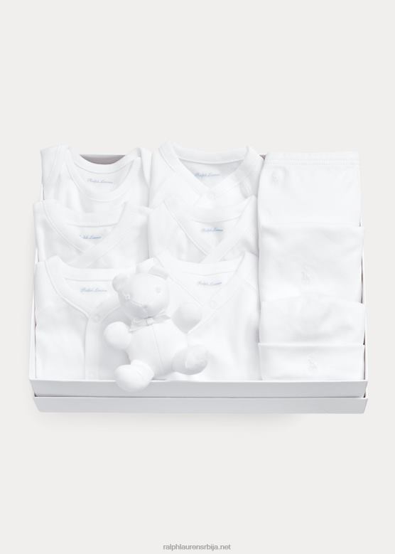 беба Ralph Lauren Поклон сет од 11 комада V2V447813 бела мулти