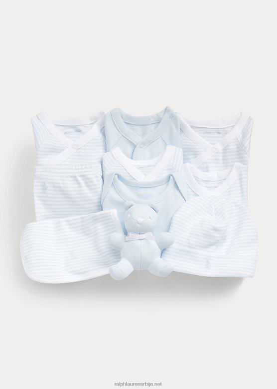 беба Ralph Lauren Поклон сет од 11 комада V2V447815 берил плава мулти