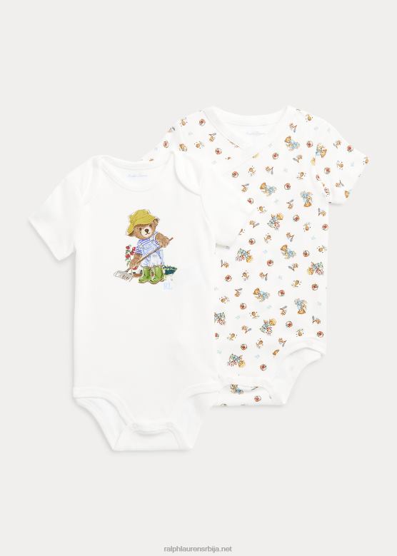 беба Ralph Lauren памучни боди поло медвед 2ком V2V447699 дечак баштенски медвед