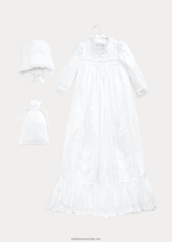 беба Ralph Lauren 3-делни сет за крштење V2V4410035 бео