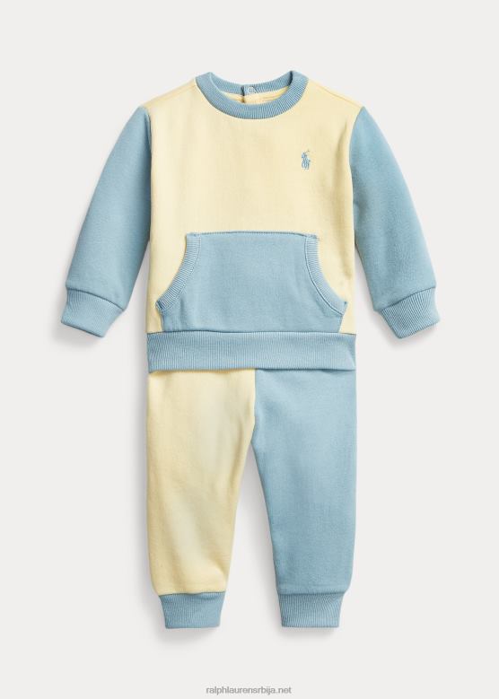 беба Ralph Lauren флис дуксерица и комплет панталона V2V447783 т-бирд жута мулти