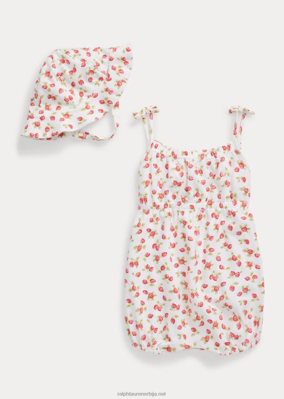 беба Ralph Lauren сет од јагода и шешира V2V447819 отисак јагоде