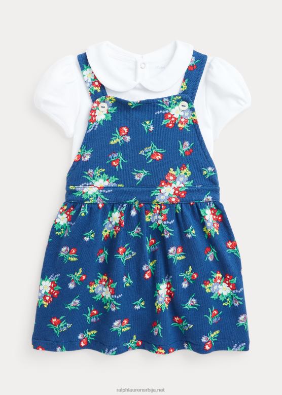 беба Ralph Lauren памучни боди и спа фротир хаљина V2V448184 вхеатлеигх флорал