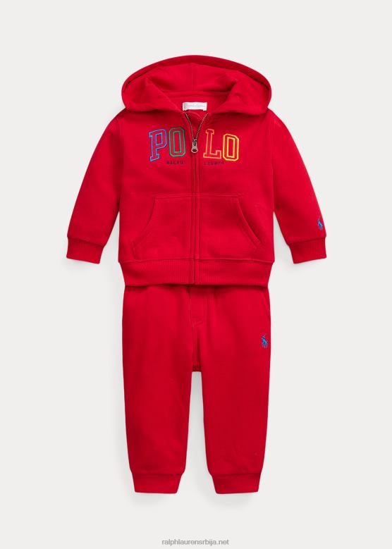 беба Ralph Lauren сет дуксерица и панталона од флиса са пуним патентним затварачем V2V448196 рл 2000 ред