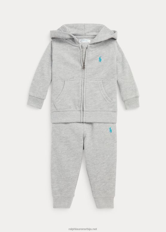 беба Ralph Lauren дуксерица и панталоне од поло пони флиса V2V448198