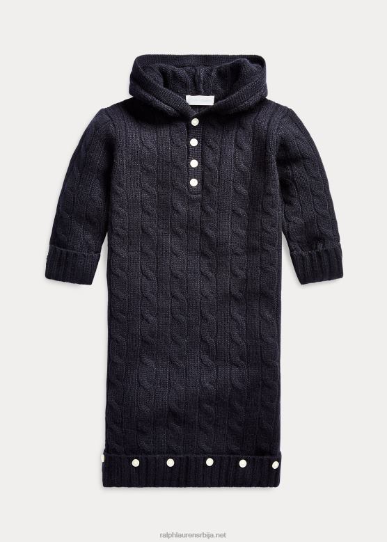 беба Ralph Lauren плетени кашмирски стрнад V2V447756 колеџ морнарице