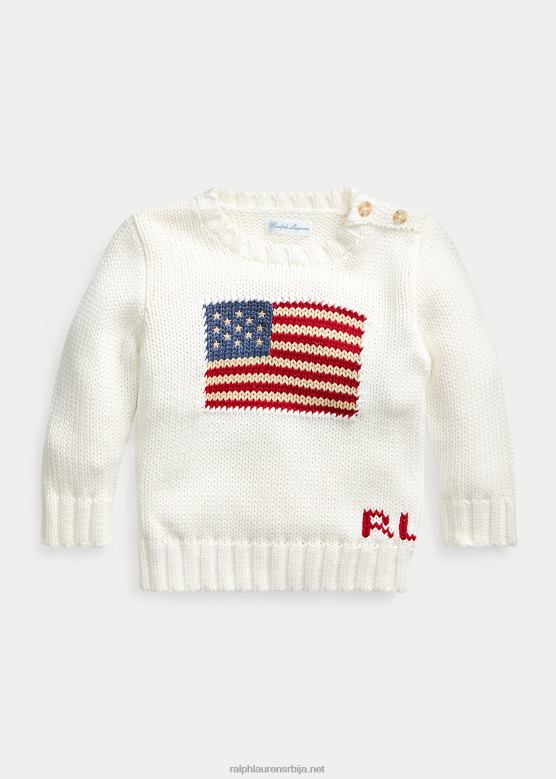 беба Ralph Lauren легендарни џемпер са заставом V2V447985 невис