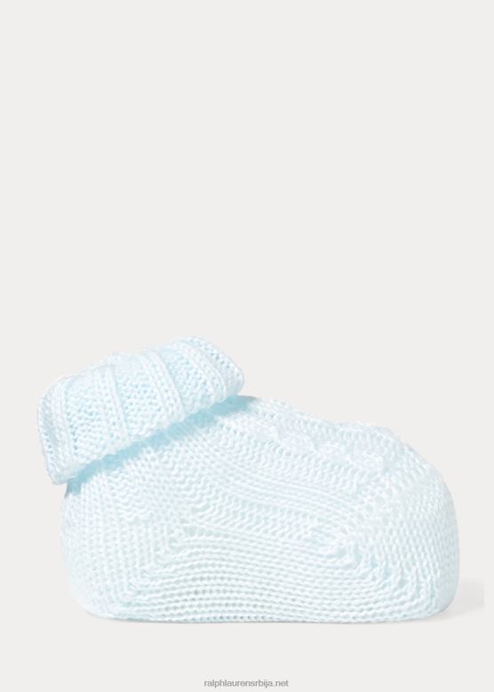 беба Ralph Lauren плетене памучне чизме V2V448043 Плави