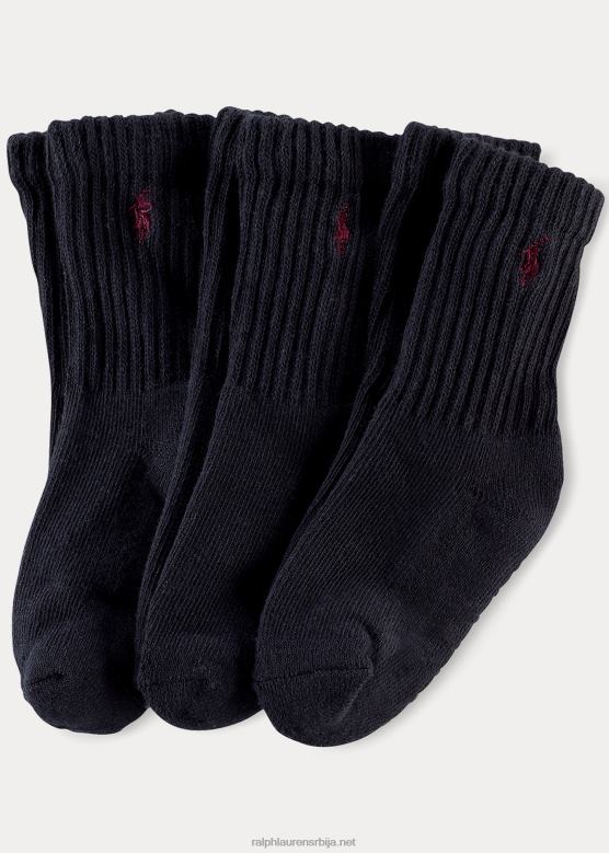 клинци Ralph Lauren мекане чарапе за посаду 3 ком V2V445962 морнарица