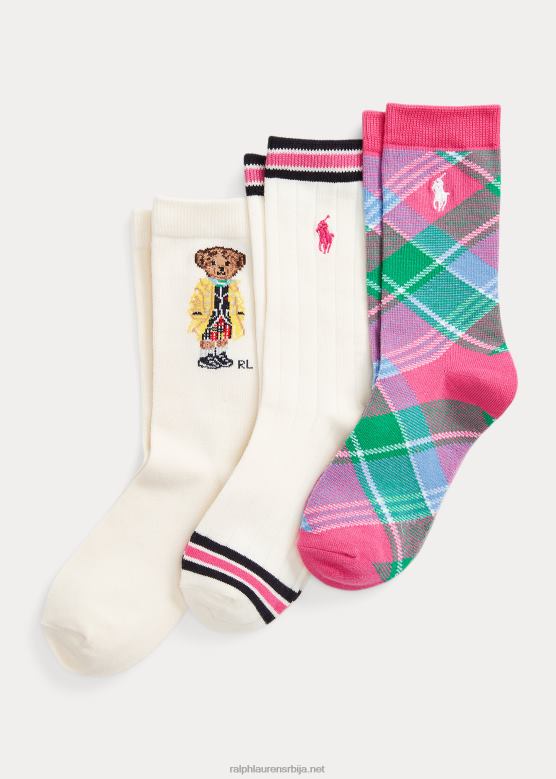 клинци Ralph Lauren поло беар црев чарапе 3 ком V2V447126 сортирано