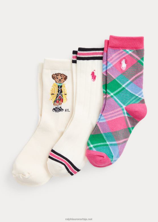 клинци Ralph Lauren поло беар црев чарапе 3 ком V2V449957 сортирано