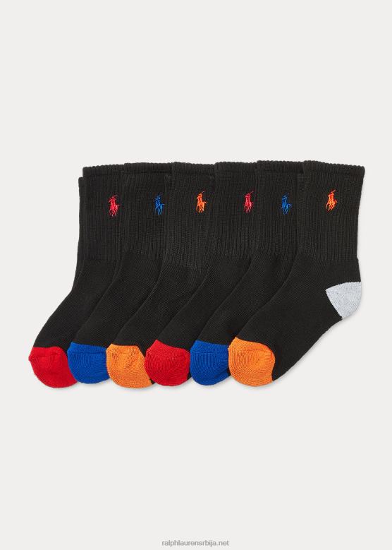 клинци Ralph Lauren атлетске чарапе за посаду 6 ком V2V445958 црн