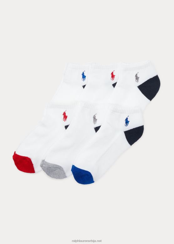 клинци Ralph Lauren спортске чарапе 6 ком V2V446324 бео
