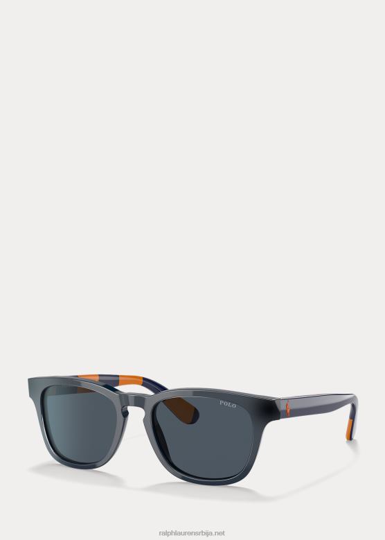 клинци Ralph Lauren пругасте сунчане наочаре V2V446268 сјајна плава/наранџаста пруга
