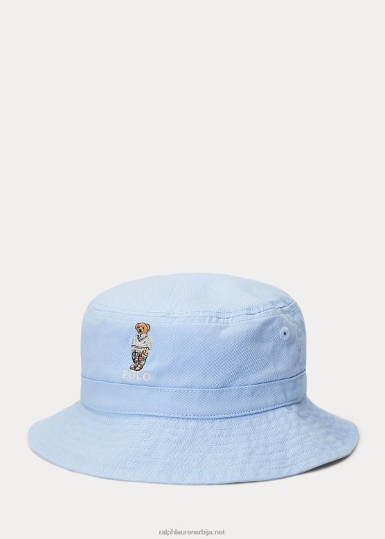 клинци Ralph Lauren поло медвед памучна капа од кепера V2V445803 канцеларијско плаво