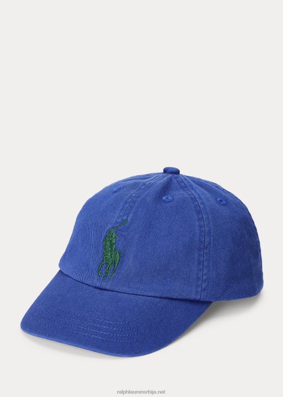 клинци Ralph Lauren биг пони цхино бејзбол капа V2V445933 плава јахта