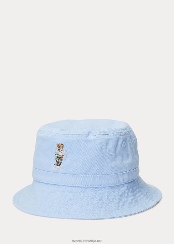 клинци Ralph Lauren поло медвед памучна капа од кепера V2V446165 канцеларијско плаво