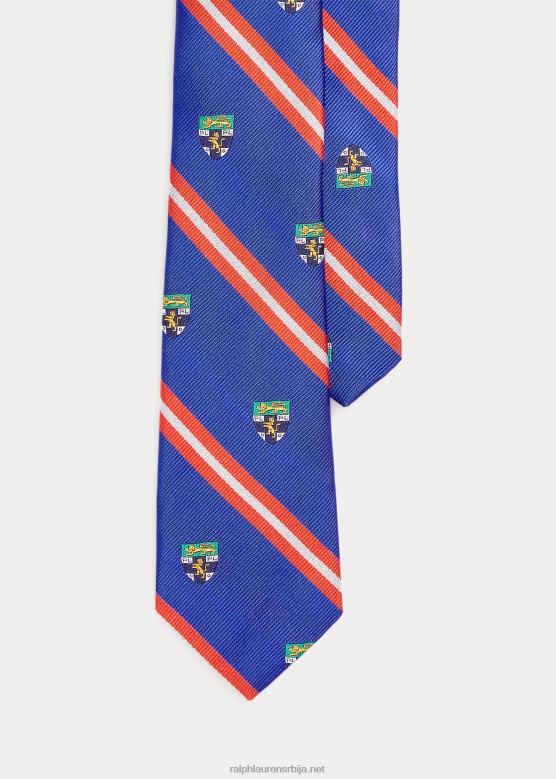 клинци Ralph Lauren свилена репа клуб кравата V2V445837 краљевски
