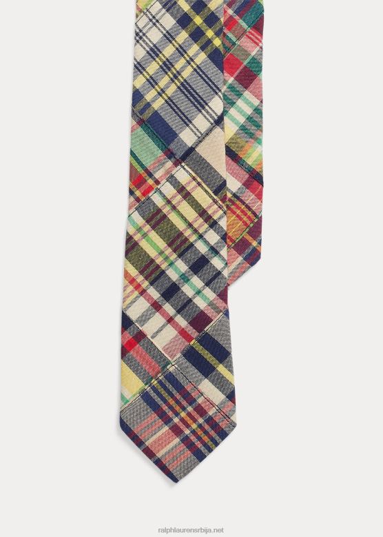 клинци Ralph Lauren карирана памучна мадрашка кравата V2V446193 мулти