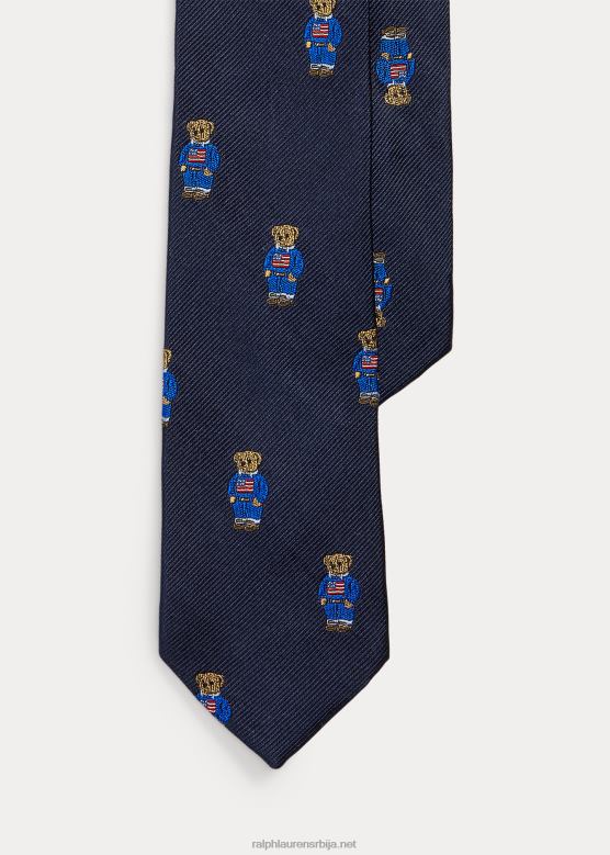 клинци Ralph Lauren кравата од свиленог кепера V2V446260 морнарица