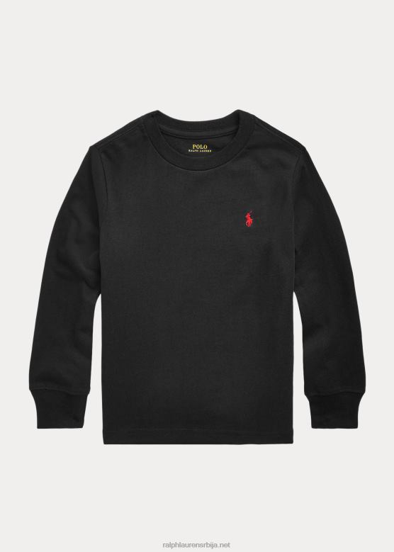 клинци Ralph Lauren мајица дугих рукава од памучног дреса V2V445906 рл црна