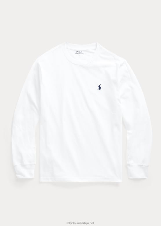 клинци Ralph Lauren мајица дугих рукава од памучног дреса V2V446288 бео