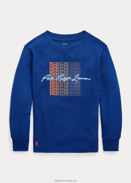 клинци Ralph Lauren мајица дугих рукава од дреса са логом V2V446461 сафирна звезда