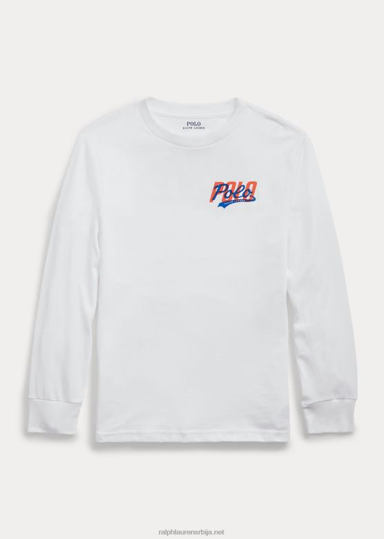 клинци Ralph Lauren мајица дугих рукава од дреса са логом V2V446668 бео