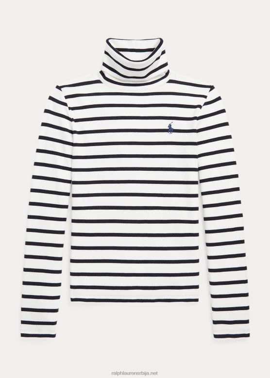 клинци Ralph Lauren пругаста долчевина од мешавине памука V2V447587 децквасх бела мулти