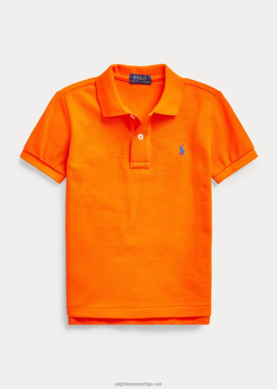 клинци Ralph Lauren култна мрежаста поло мајица V2V445670 једрења наранџаста