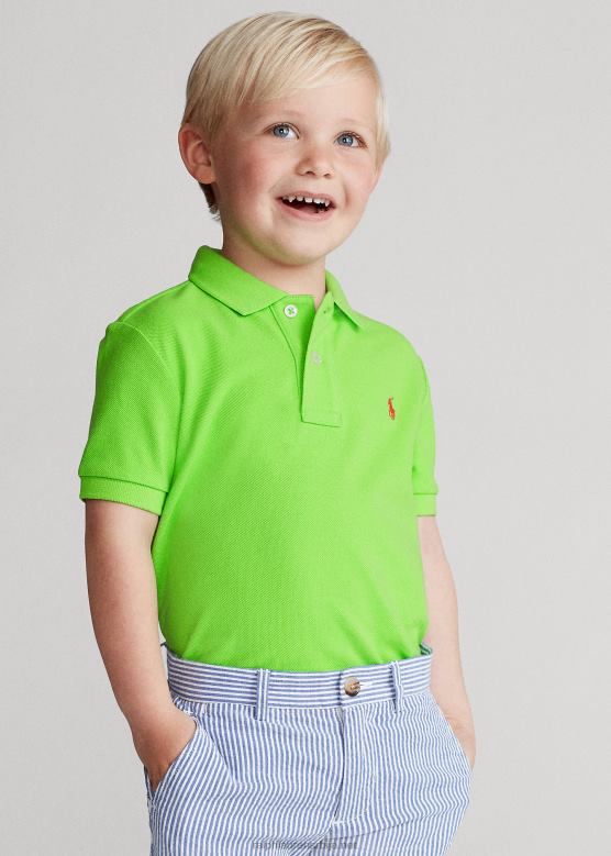 клинци Ralph Lauren култна мрежаста поло мајица V2V445681 киви лимете