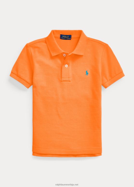 клинци Ralph Lauren култна мрежаста поло мајица V2V445698 ресорт наранџаста