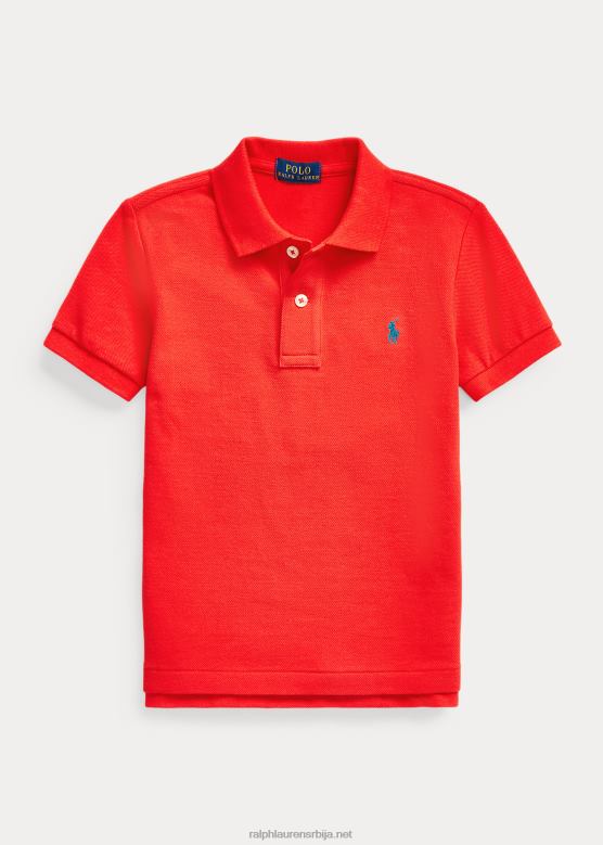 клинци Ralph Lauren култна мрежаста поло мајица V2V445705 латица руже