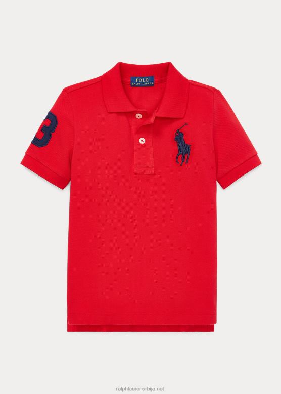 клинци Ralph Lauren биг пони памучна мрежаста поло мајица V2V445712 рл 2000 ред