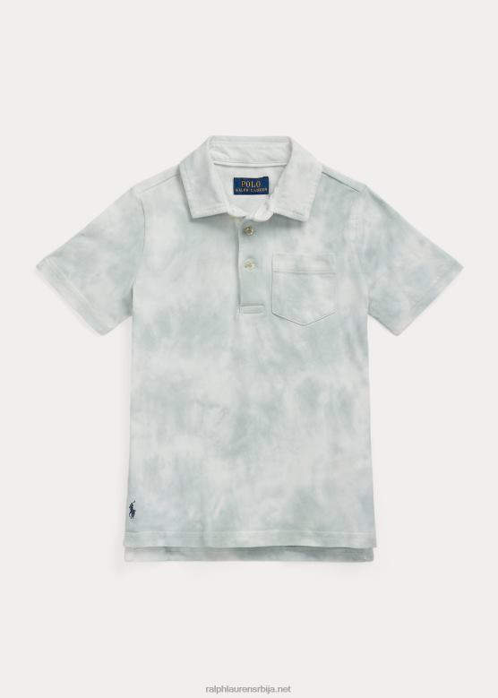 клинци Ralph Lauren поло мајица од опраног памучног дреса V2V445732 избледела мента