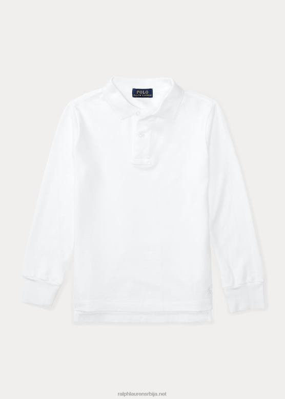 клинци Ralph Lauren униформна поло мајица дугих рукава V2V445853 бео