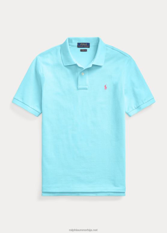 клинци Ralph Lauren култна мрежаста поло мајица V2V446023 тиркизна нова