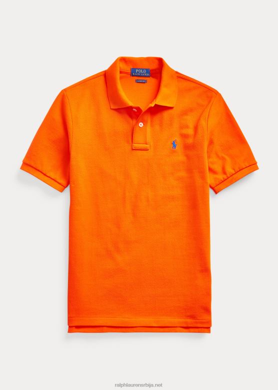 клинци Ralph Lauren култна мрежаста поло мајица V2V446034 једрења наранџаста