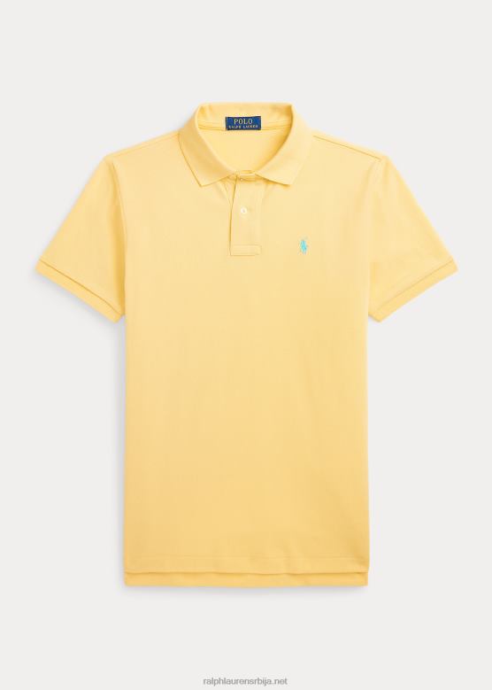 клинци Ralph Lauren култна мрежаста поло мајица V2V446042 кукурузно жуто