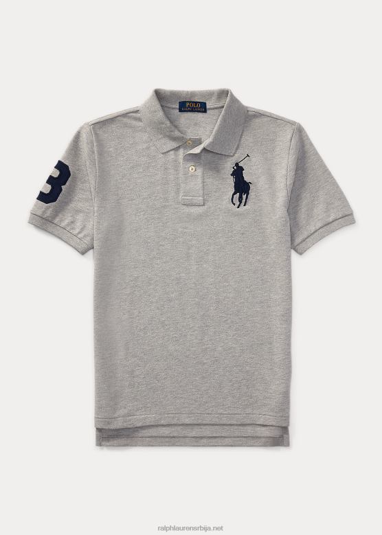 клинци Ralph Lauren биг пони памучна мрежаста поло мајица V2V446061 и преко вријеска
