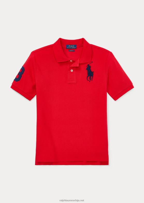клинци Ralph Lauren биг пони памучна мрежаста поло мајица V2V446062 рл 2000 ред