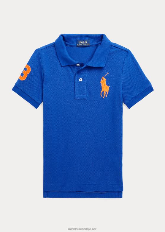 клинци Ralph Lauren биг пони памучна мрежаста поло мајица V2V446488 сафирна звезда мулти