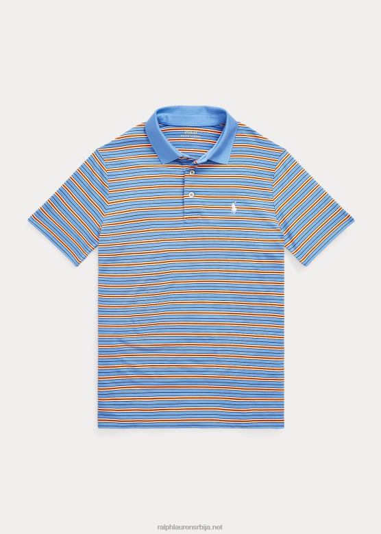 клинци Ralph Lauren пругаста поло мајица од дреса V2V446612 лучко острво плаво мулти