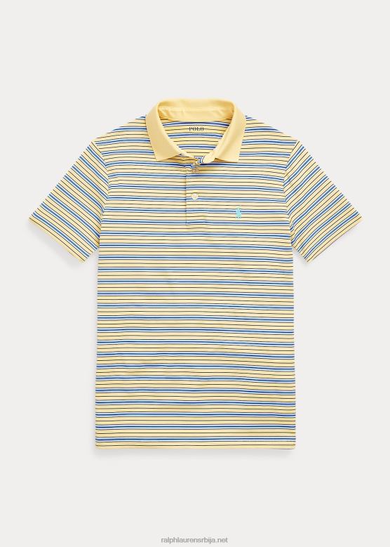 клинци Ralph Lauren пругаста поло мајица од дреса V2V446613 кукурузно жуто мулти