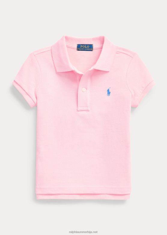 клинци Ralph Lauren памучна мрежаста поло мајица V2V446743 кармел розе