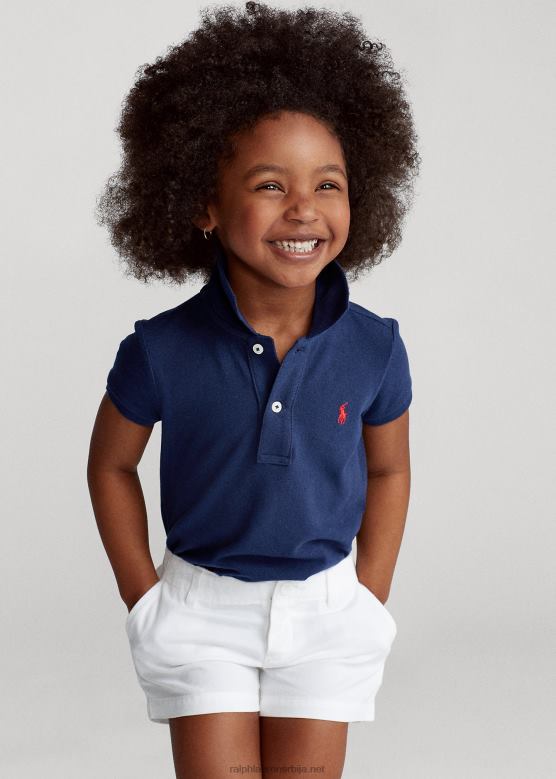 клинци Ralph Lauren памучна мрежаста поло мајица V2V446752 невпорт морнарица