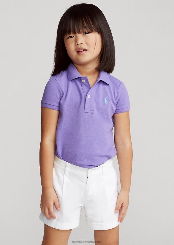 клинци Ralph Lauren памучна мрежаста поло мајица V2V446753 кактус љубичасте